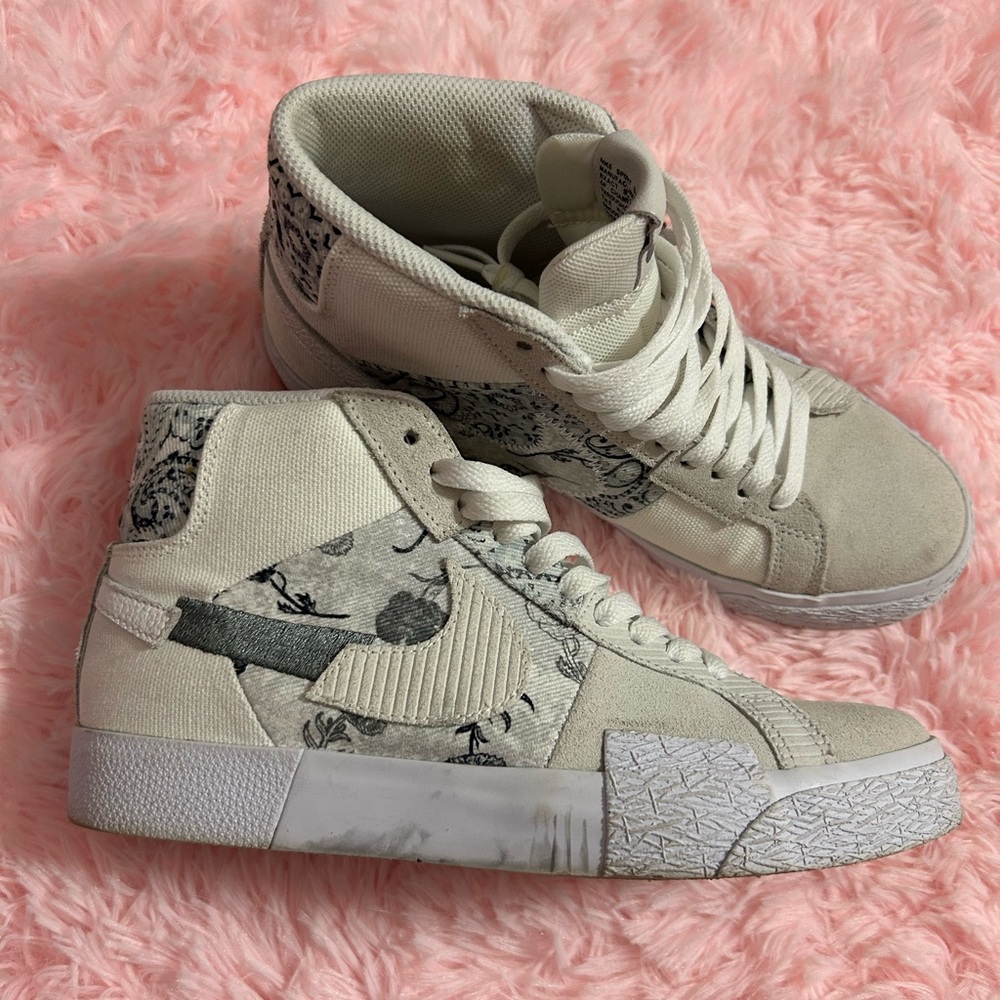 Patchwork paisley nikes
